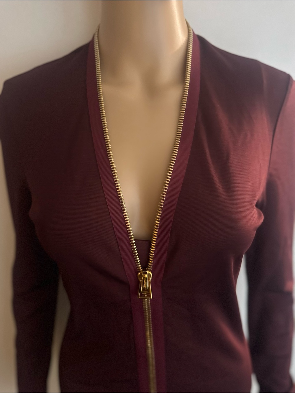 Tom Ford Premium Cherry Silk Blend Blouse - Picture 11 of 12